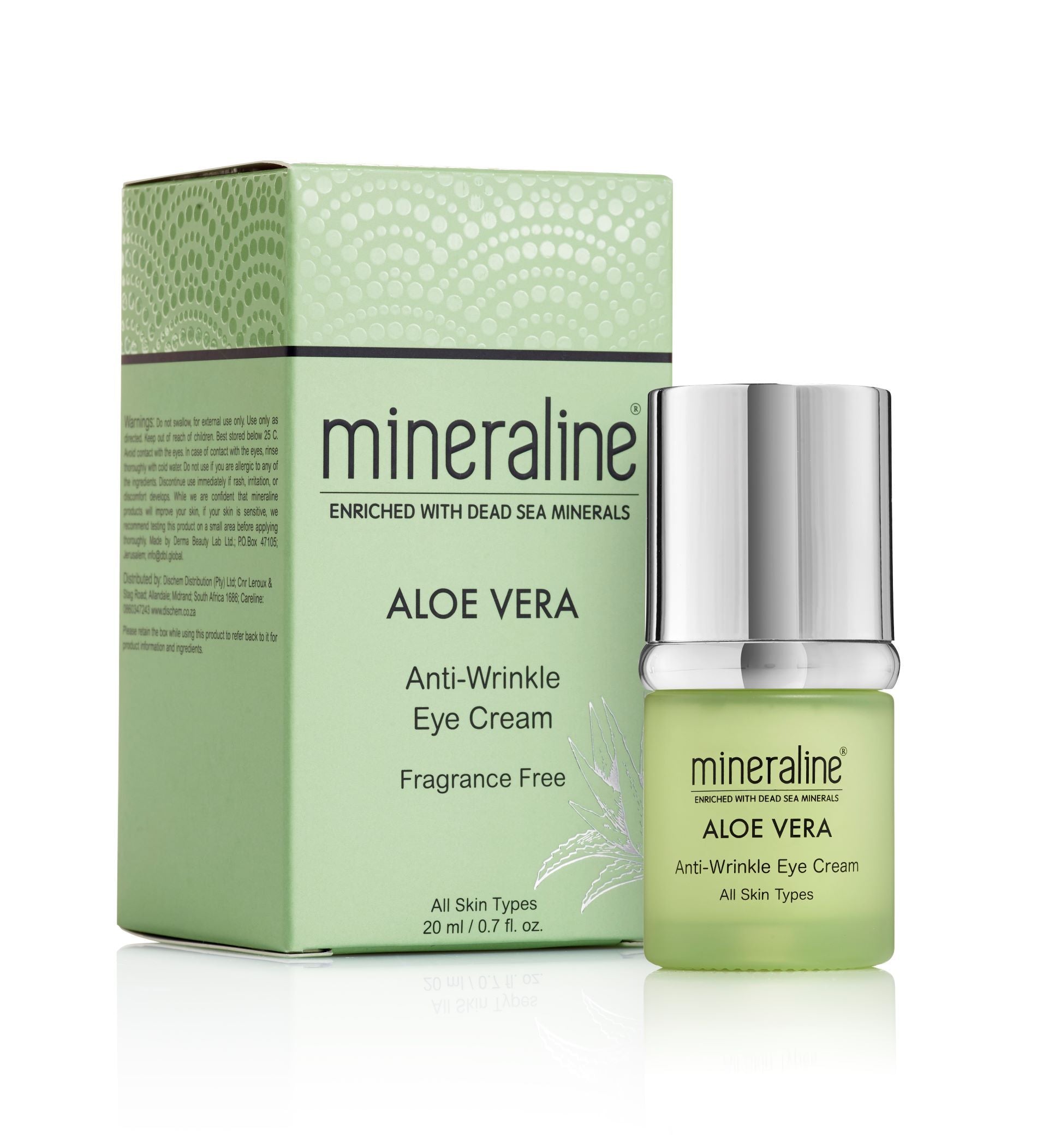 mineraline - Aloe Vera Anti-Wrinkle Eye Cream - Aloe Vera & Dead Sea minerals